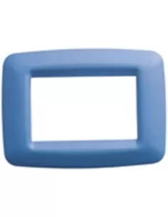 Gewiss 3 plazas placa azul cielo playbus young gw32393 playbus 2
